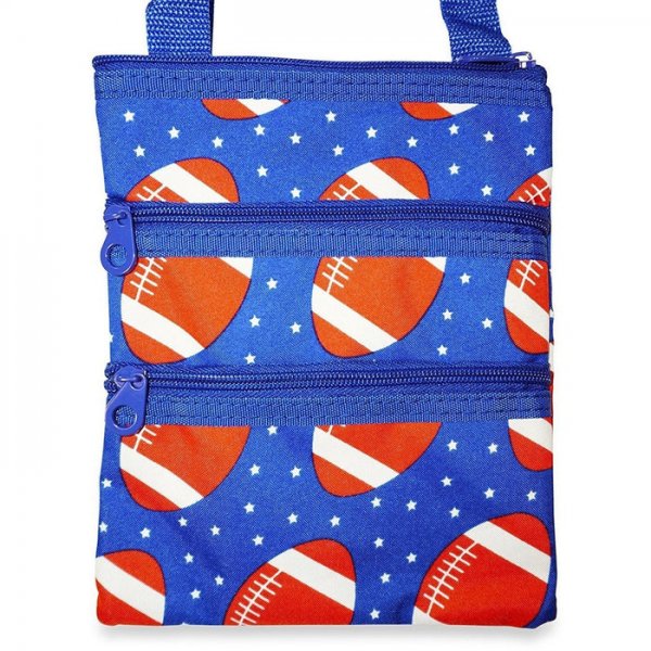 Rugby football crossbody bag